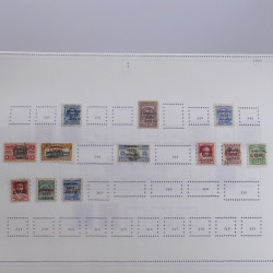 Lot massif de timbres de Grèce 1886-2001 oblitérés sur feuilles.