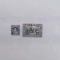 Lot massif de timbres de Grèce 1886-2001 oblitérés sur feuilles.