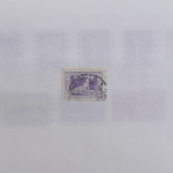 Lot massif de timbres de Grèce 1886-2001 oblitérés sur feuilles.