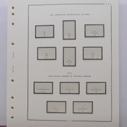 Moc feuilles préimprimées Afrique Equatoriale Française 1936-1958.