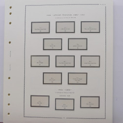 Moc feuilles préimprimées Afrique Equatoriale Française 1936-1958.