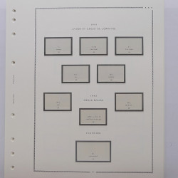 Moc feuilles préimprimées Afrique Equatoriale Française 1936-1958.