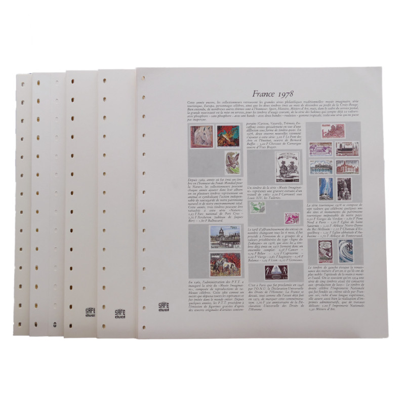 Plaquettes Couleurs Safe dual France 1978-2004 complet.