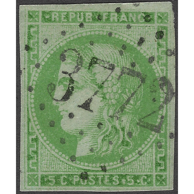 Bordeaux timbre de France N°42B oblitéré.