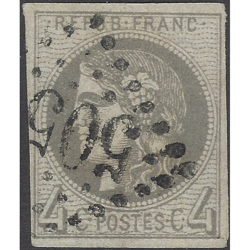 Bordeaux timbre de France N°41B oblitéré.