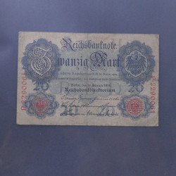 Lot de 100 billets de banque anciens d'Allemagne en un album.