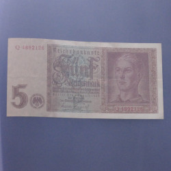 Lot de 100 billets de banque anciens d'Allemagne en un album.