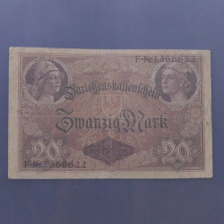 Lot de 100 billets de banque anciens d'Allemagne en un album.
