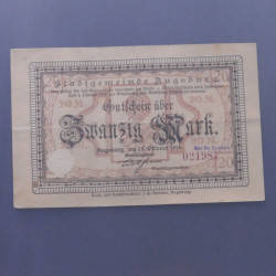 Lot de 100 billets de banque anciens d'Allemagne en un album.