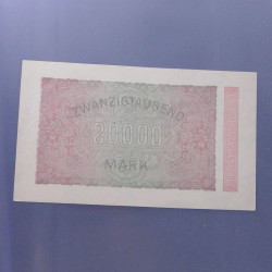 Lot de 100 billets de banque anciens d'Allemagne en un album.