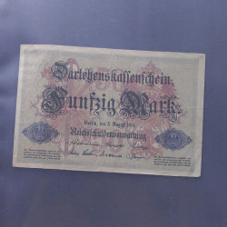 Lot de 100 billets de banque anciens d'Allemagne en un album.