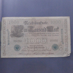 Lot de 100 billets de banque anciens d'Allemagne en un album.