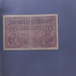 Lot de 100 billets de banque anciens d'Allemagne en un album.