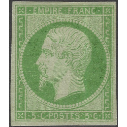 Empire non dentelé timbre de France N°12a neuf*.