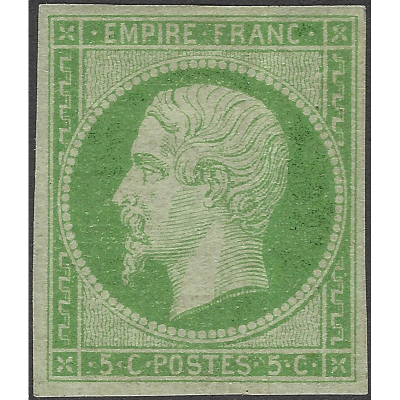 Empire non dentelé timbre de France N°12a neuf*.