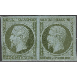 Empire non dentelé timbre de France N°11 paire neuf (*).