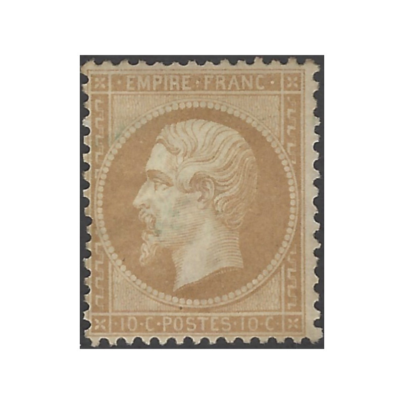 Empire dentelé timbre de France N°21 neuf (*).