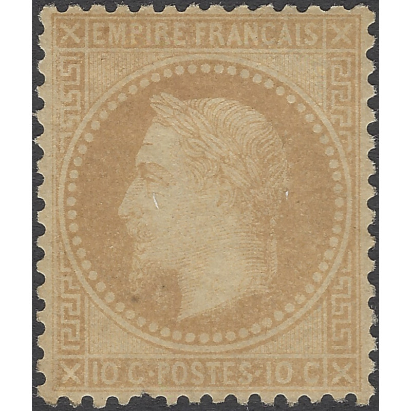 Empire Lauré timbre de France N°28B neuf*.