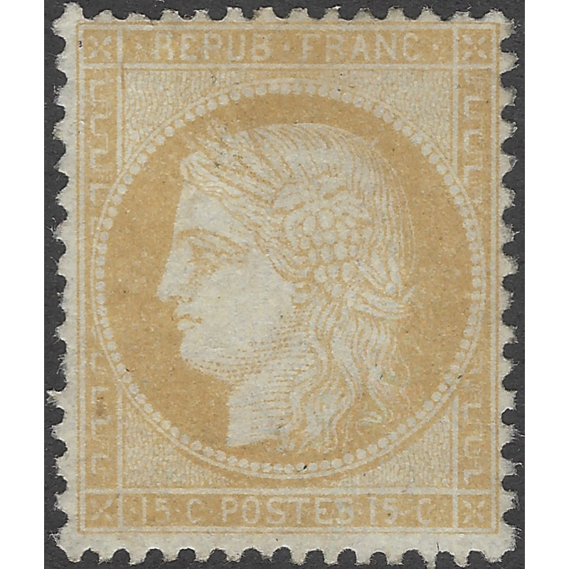 Cérès dentelé timbre de France N°59 neuf (*).