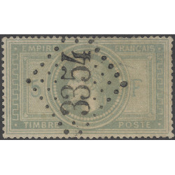 Empire dentelé timbre de France N°33 oblitéré.