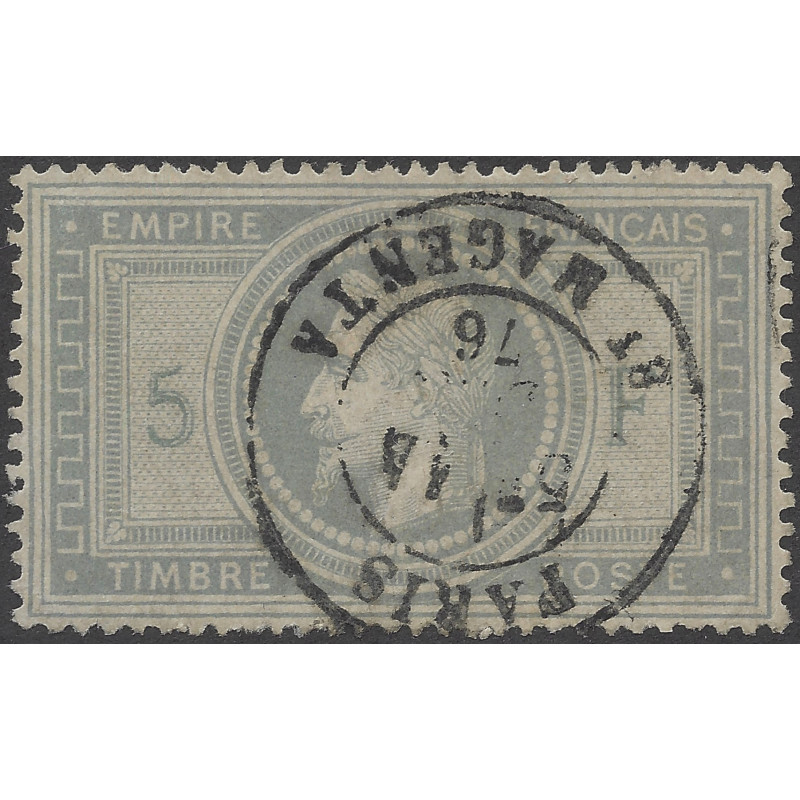 Empire dentelé timbre de France N°33 oblitéré.