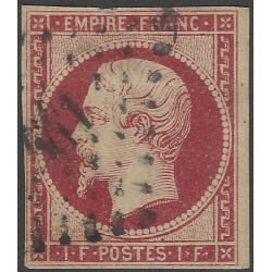 Empire non dentelé timbre de France N°18 oblitéré, R.
