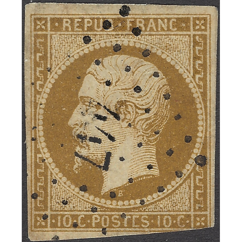 Présidence timbre de France N°9a oblitéré.