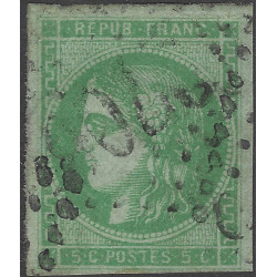 Bordeaux timbre de France N°42B oblitéré.