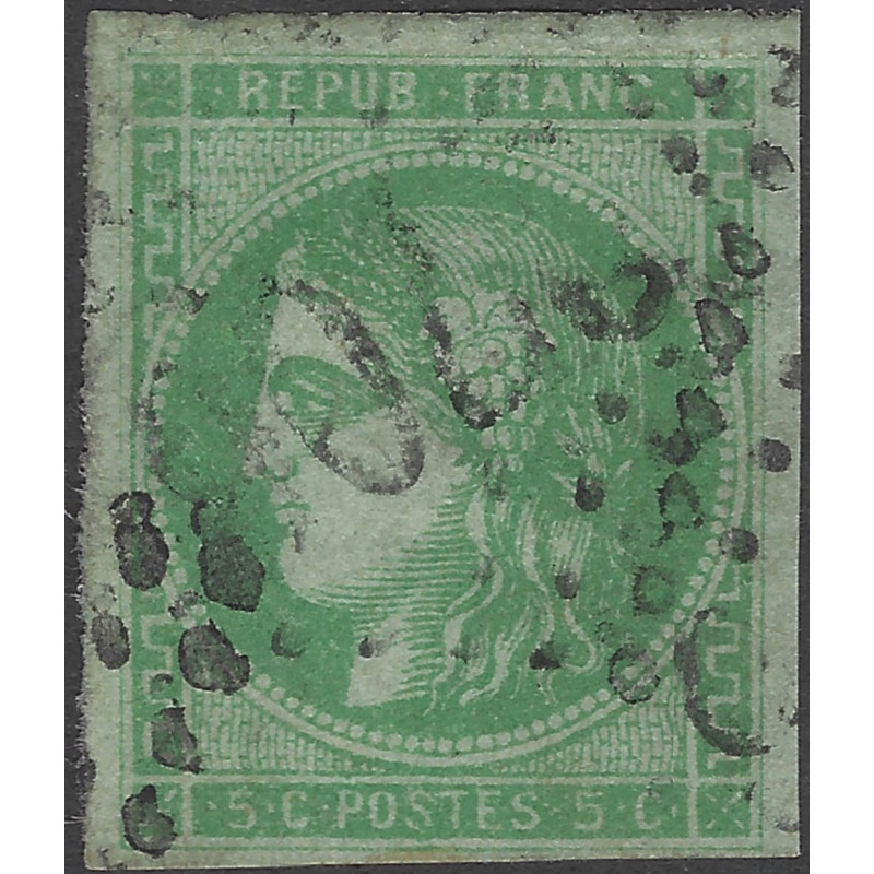 Bordeaux timbre de France N°42B oblitéré.