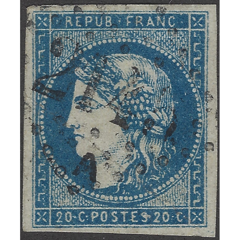 Bordeaux timbre de France N°44B oblitéré.