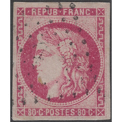 Bordeaux timbre de France N°49 oblitéré losange ancre.