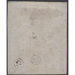 Bordeaux timbre de France N°49d groseille oblitéré.