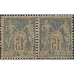 Sage timbre de France N°101c paire neuf*.
