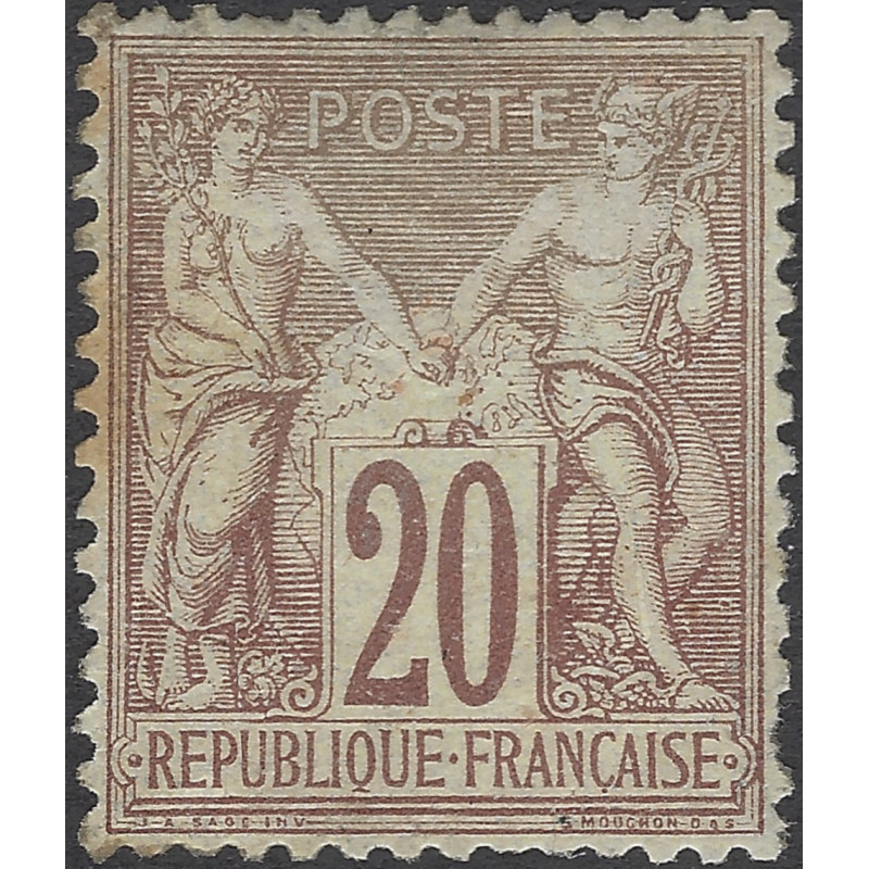 Sage timbre de France N°67 neuf (*).