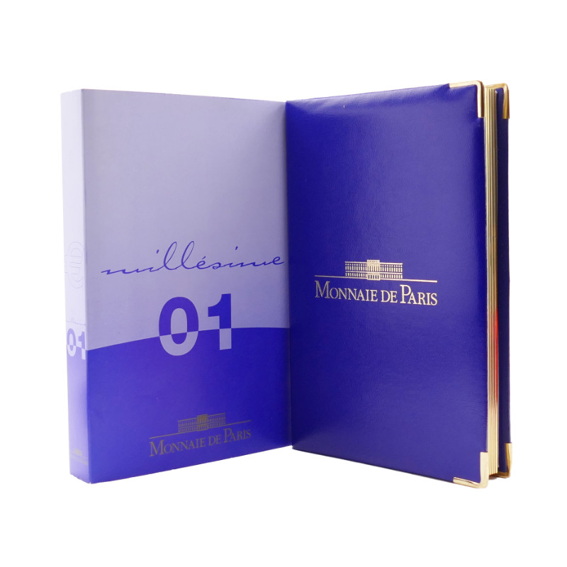Coffret série monnaies euro France 2001 BE - Monnaie de Paris.