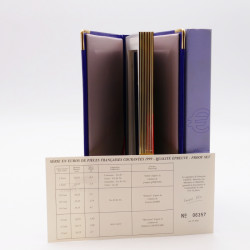 Coffret série monnaies euro France 1999 BE - Monnaie de Paris.