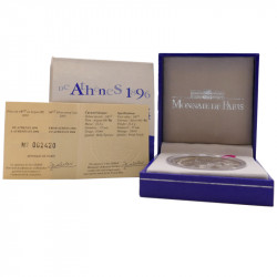 Coffret BE 1 euro 1/2 argent Athènes en 2004.