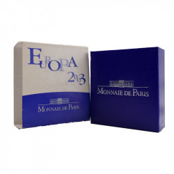 Coffret BE 1 euro 1/2 argent Europa 2003.