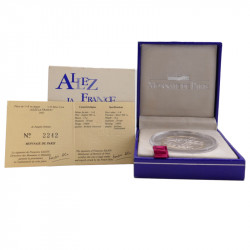 Coffret BU 1/4 euro argent Allez La France 2002.