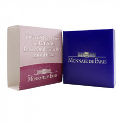 Coffret BE 1 euro 1/2 argent Seconde guerre mondiale 2005.