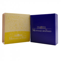 Coffret BE 1 euro 1/2 argent Vins de Bordeaux 2005.