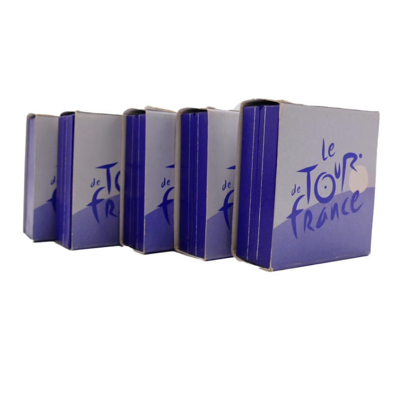 Série de 5 coffrets BE 1 euro 1/2 argent Centenaire du Tour de France 2003.