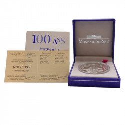 Série de 5 coffrets BE 1 euro 1/2 argent Centenaire du Tour de France 2003.