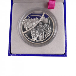 Série de 5 coffrets BE 1 euro 1/2 argent Centenaire du Tour de France 2003.