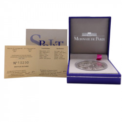 Série de 5 coffrets BE 1 euro 1/2 argent Centenaire du Tour de France 2003.