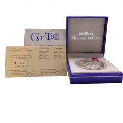 Série de 5 coffrets BE 1 euro 1/2 argent Centenaire du Tour de France 2003.