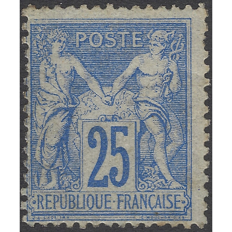 Sage timbre de France N°78e outremer vif neuf (*).