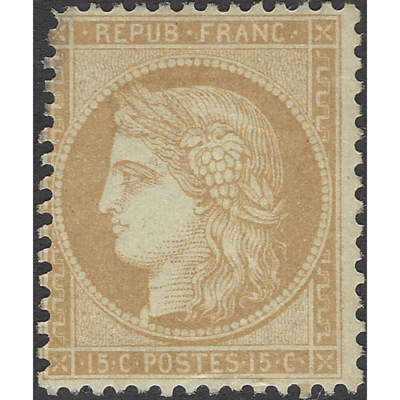 Cérès dentelé timbre de France N°59 neuf (*).