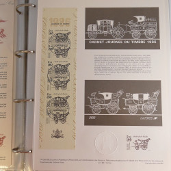 Collection documents premier jour de France 1986-1987 complet en un album.