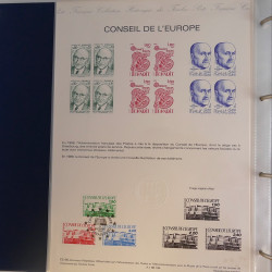 Collection documents premier jour de France 1986-1987 complet en un album.
